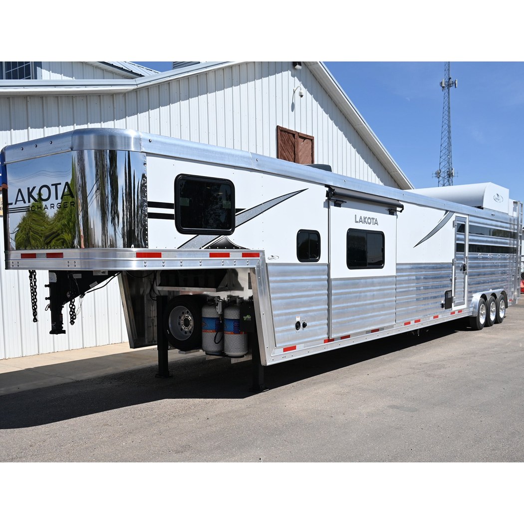 2026 Lakota Charger Stock Combo Trailer 13' LQ, 18' Stock, Slide Out, Super Side Tack